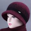 Hut Damen Herbst und Winter Bucket Hat warmer Strickhut Plüschwollhut Beckenhut Winter