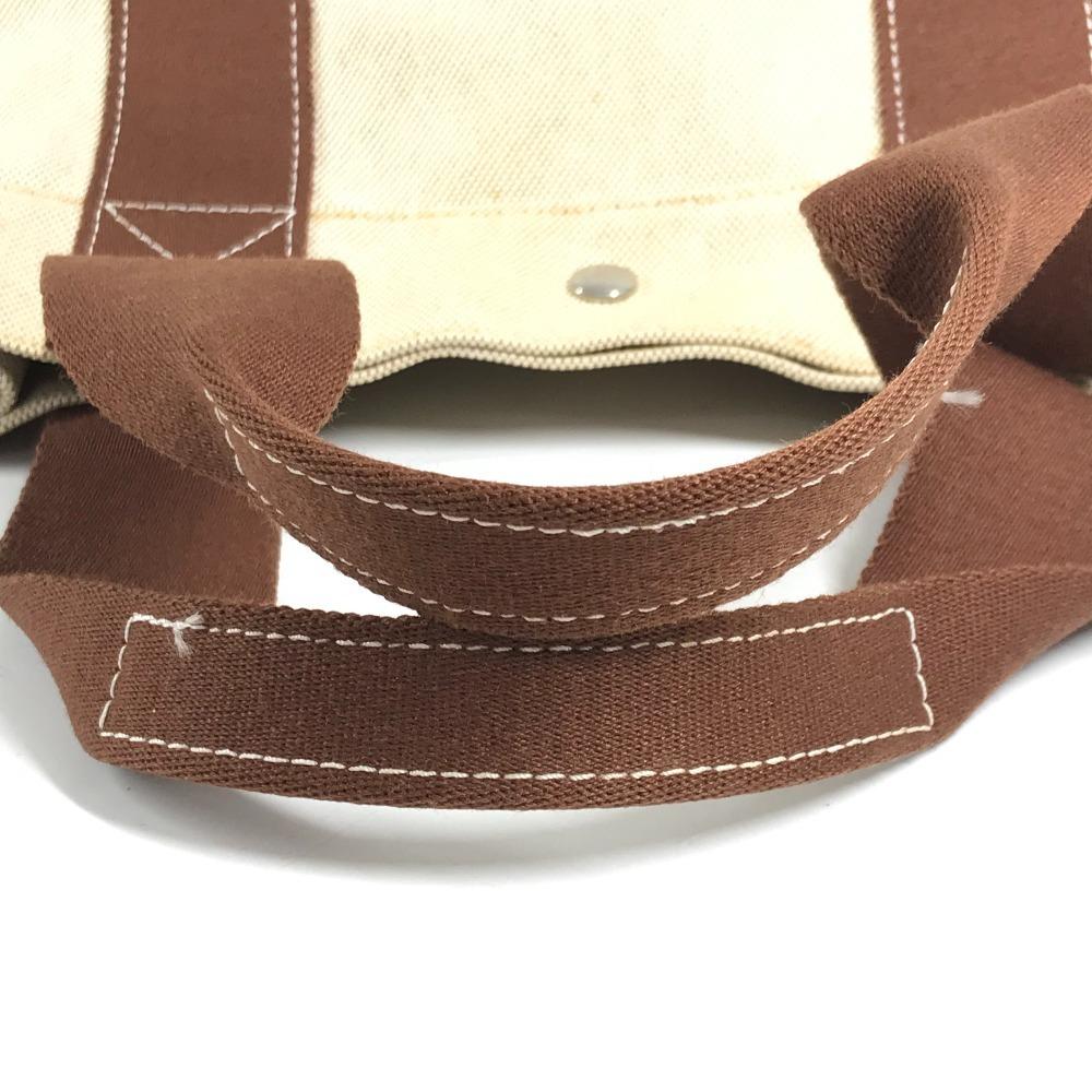 HERMES Bora Bora GM Travel Bag Hand Bag Duffle Bag Canvas Beige/Brown