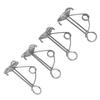 4Pcs Awning Anchors Rope Tightener Deck Anchor Peg Spiral Tent Stakes for Camping Boat Hiking