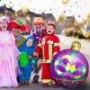 3 Pcs 24 Inch Mardi Gras Decorations Giant Mardi Gras Inflatables Ball Masquerade Inflatables PVC Outdoor Air Blow up Balls for Themed Party