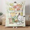 1pc Dessert Pochacco Blanket, Home Decorative Throw Blanket for All Seasons, Living Room, Travel, Camping, Car Blankets, Beach, Office Naps, Perfect G