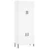 Highboard White 69.5 x 34 x 180 cm Particleboard