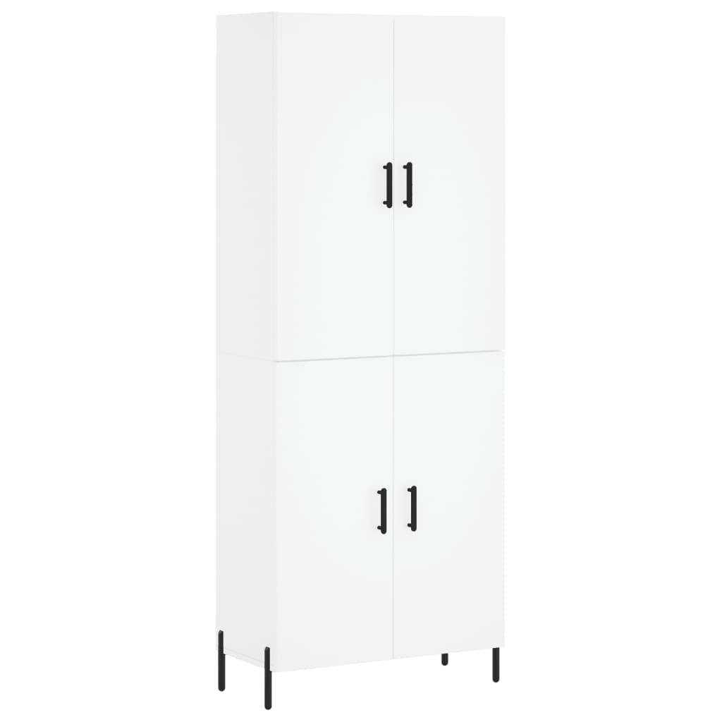 Highboard White 69.5 x 34 x 180 cm Particleboard