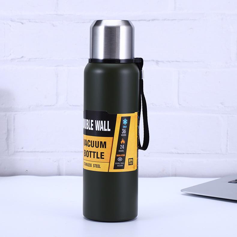304 Stainless Steel Vacuum Insulated Bottle Large Capacity Leakproof Thermos