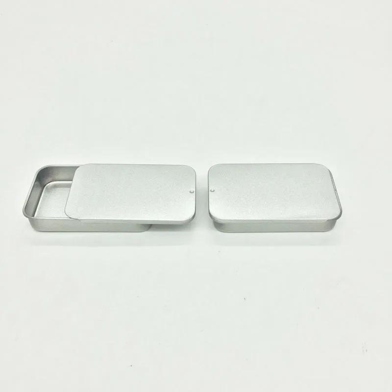 1pc Multi Size Mini Iron Box Slide Rectangular Empty Tins Storage Box Wedding Jewelry Pill Cases Portable Tin Boxes Container