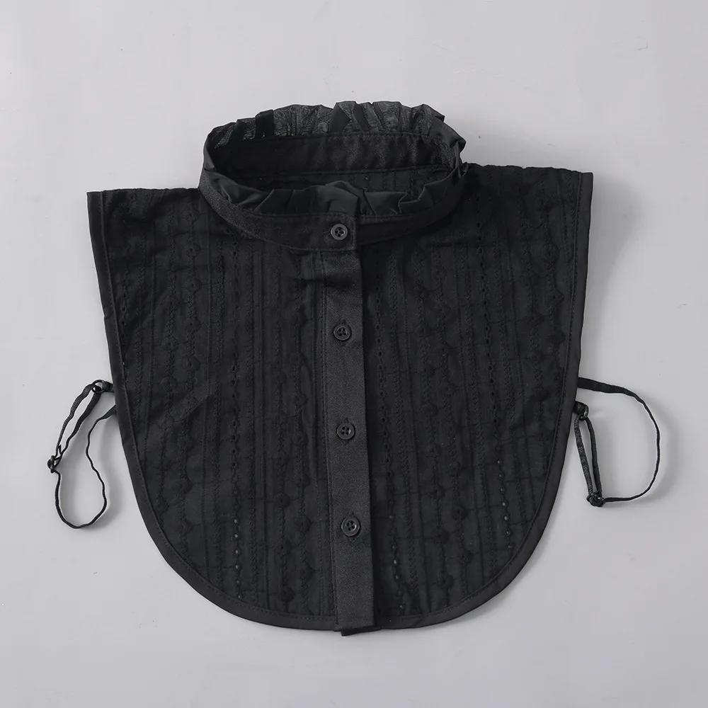 

New autumn and winter collection with versatile interior fake collar decoration, ruffle edge stand collar, pure cotton decoratio