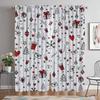 Christmas Curtains for Living Room Curtain for Room 2 Panel Shades Home Interior Curtains Halloween Decoration Partition Kitchen