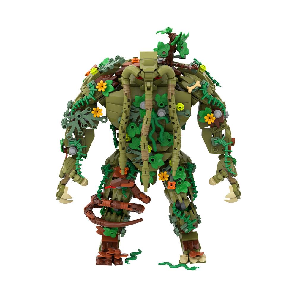 Gobricks MOC Malveled Man-Thing Ted Bausteine Filme Werwolf DIY Modell Stein Humanoide Mutante Sumpfmonster Spielzeug Geschenk