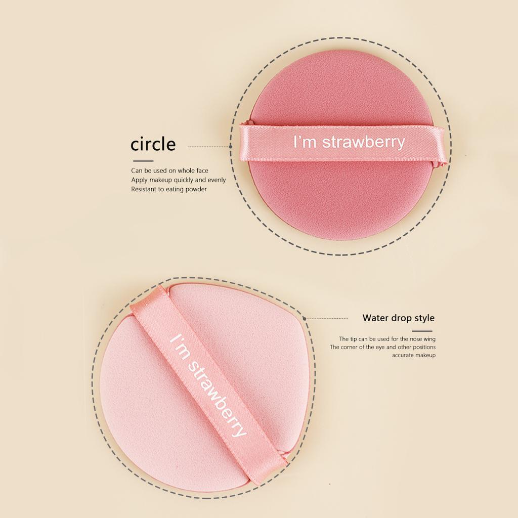 7 Pcs Facial Powder Foundation Puff Professional Round Shape Portable Soft Cosmetic Puff Makeup Foundation Sponge Beauty Tool