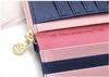Donalee Long Wallet, Zip-Around, Bifold, for Girls and Women (NavyPink)