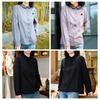 YUN Ink Black Women's Loose Casual Long-Sleeve Shirt Jacket - 2025 Autumn Collection