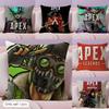 Game AApex Legend Cushion Cover Natural Linen Pillow Case DoubleSided Print Decorative Sofa Pillowcase Home Decor Gift