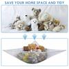 Toy Storage Hammock Large Mesh Toys Holder Hanging Stuffed Animal Net Organizer Room Bedroom Decor Teddy Squishmallow Holder
