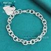"West Lake Double Heart Pendant Bracelet"
