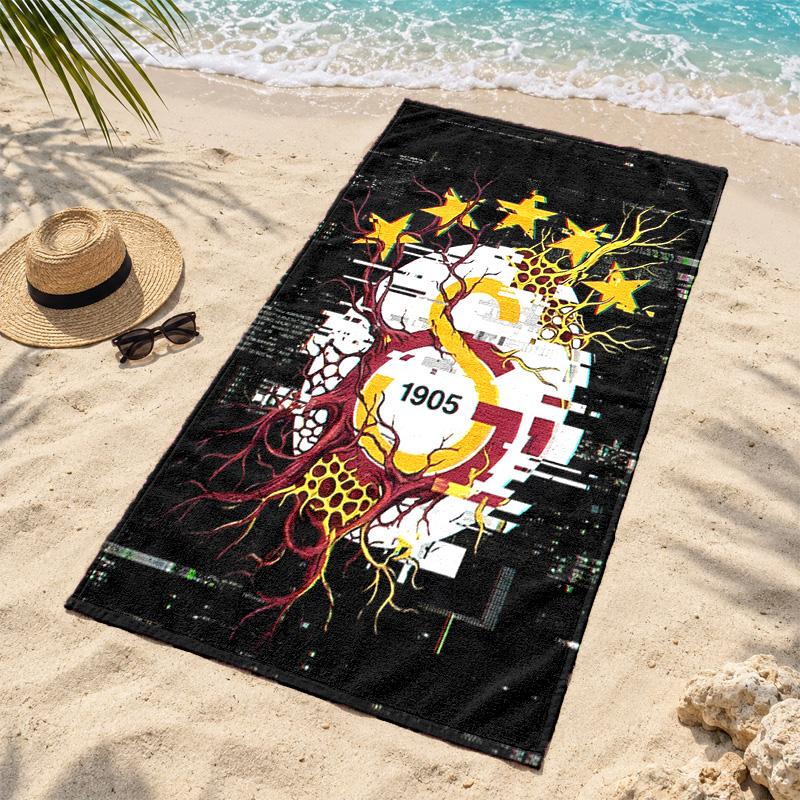 Galatasaray Microfiber Beach Towel Quick Dry Sand Free Lightweight Beach Towels for Travel Swimming Camping