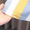 Boys Summer Suit Middle and Small Children Short-sleeved Striped Polo Shirt + Shorts Handsome Two-piece Set