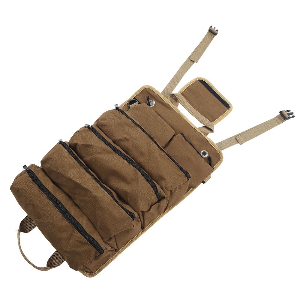 

Professional Roll Up Tool Bag Separate Pockets Multipurpose Tool Bag Gardening хакі