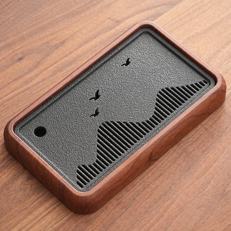 Dual-Purpose Imitation Wujin Stone Tea Tray 34.5*20.5*4.4cm
