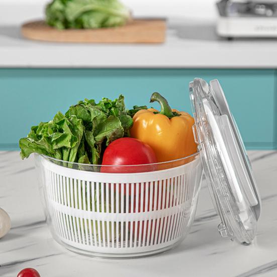 Spinner Large Manual Lettuce Spinner And Draining with Colander System Multi-functional Plastic Vegetable Fruit Washer