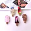 Glow-in-the-Dark Chocolate Ice Cream Cartoon DIY Charms for Crocs and Crafts