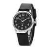Analog Quartz with Date Thin Black Silica Gel Gift Women's Watch, Stylish, Waterproof, Display, Dial, Easy-to-Read Dial, Strap, Simple, Stylish,