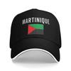 Martinique Flag Sun Baseball Cap Summer Couple Women  Design Hip Hop Hats Sunscreen Classic Hiking Fishing Baseball Caps