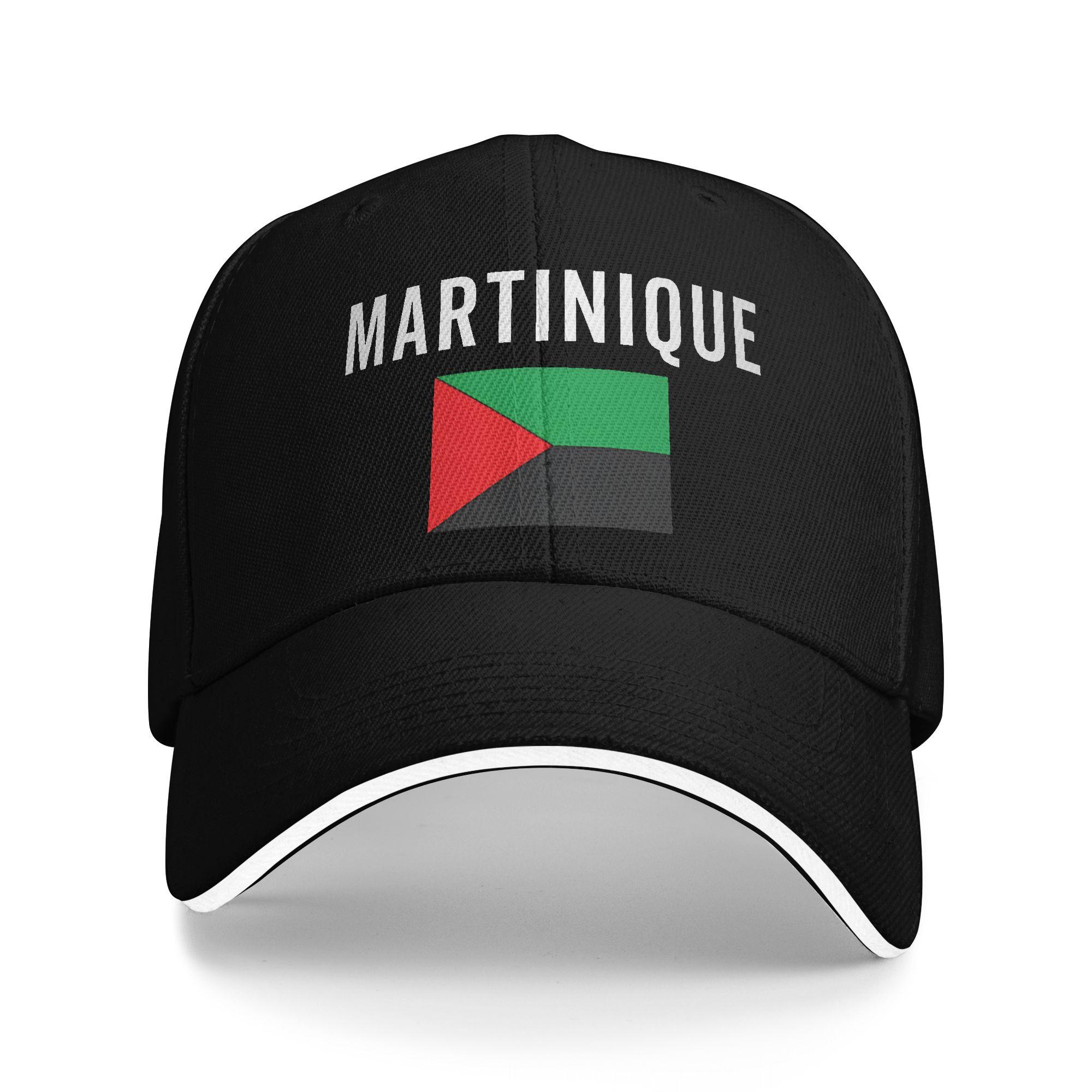 

Martinique Flag Sun Baseball Cap Summer Couple Women Design Hip Hop Hats Sunscreen Classic Hiking Fishing Baseball Caps One Size