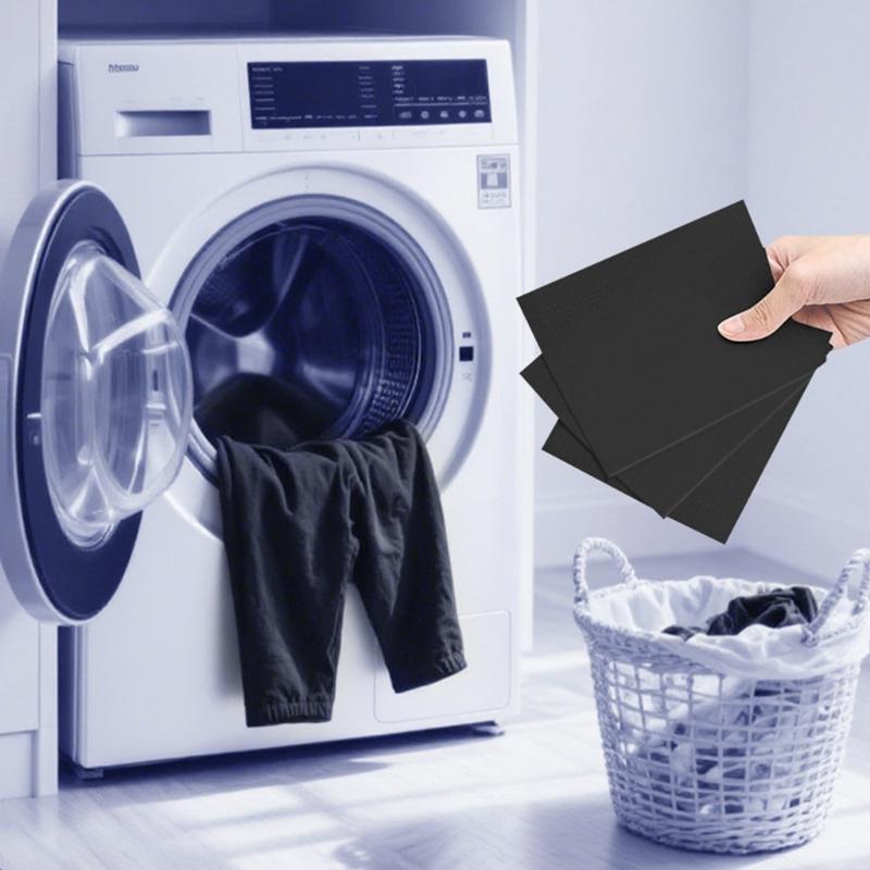 High Efficiency Laundry Sheets Deepen Black Clothing Dye Protect Fibers Remove Stubborn Stains Safe for Dark Clothes