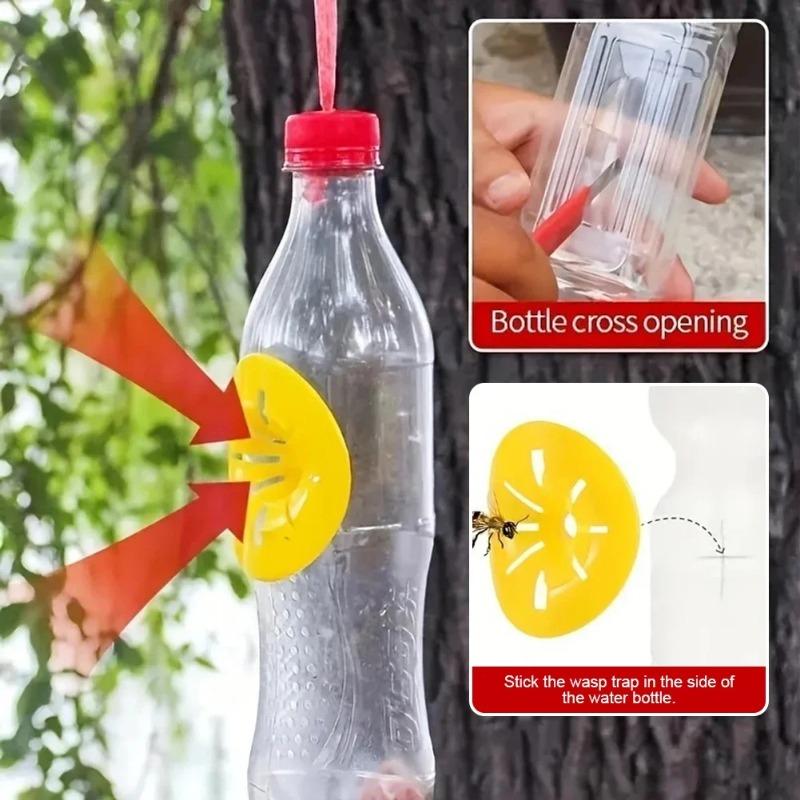 20-5Pcs Reusable Wasp Trap Insect Funnel Killer Flower Bee Hornet Catcher Plastic Bottle Wasp Traps Garden Pest Control Tool