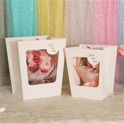 Bouquet Bag Paper Birthday Party Favors Rose Packaging Box Present Packing Bag For Wedding Party Supplies