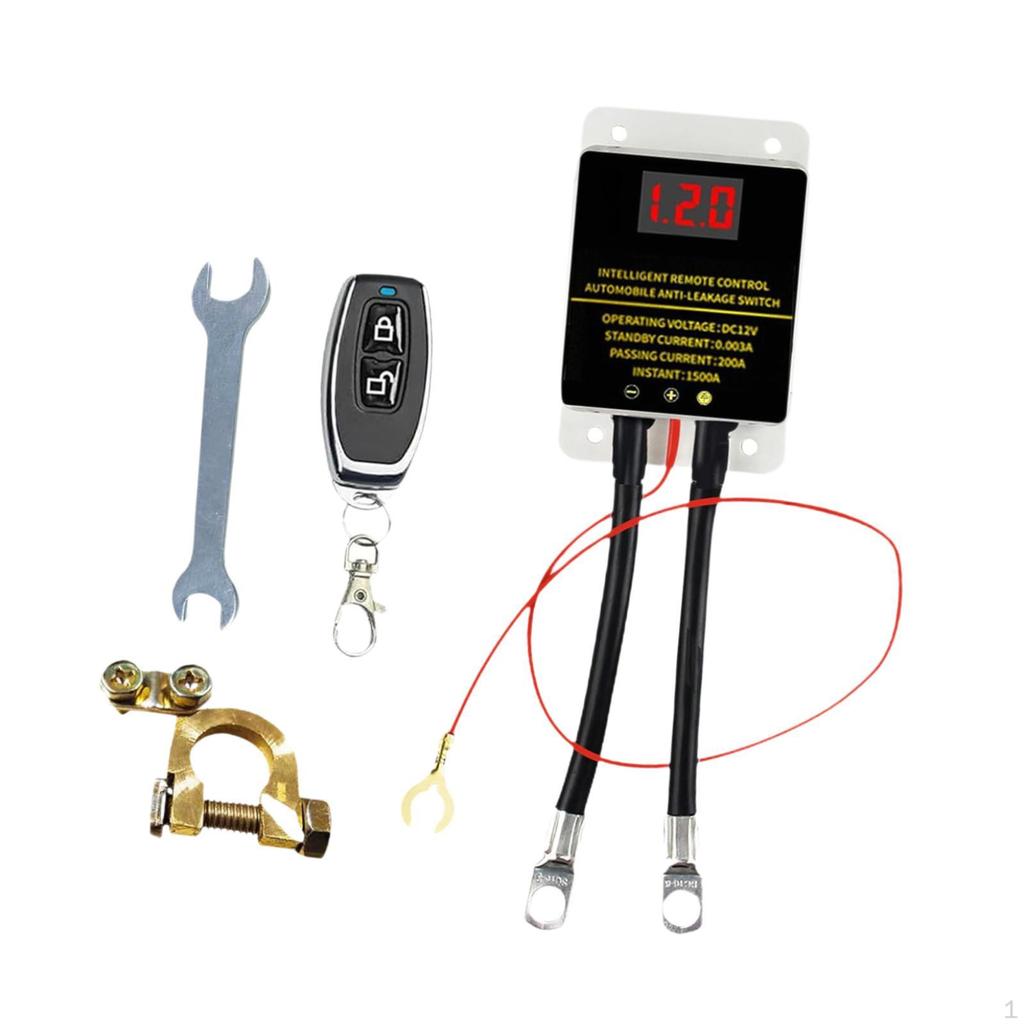 Comutator de deconectare a bateriei de la distanță Kill 12V Releu de înlocuire pentru vehicul Tăiere/oprire automată