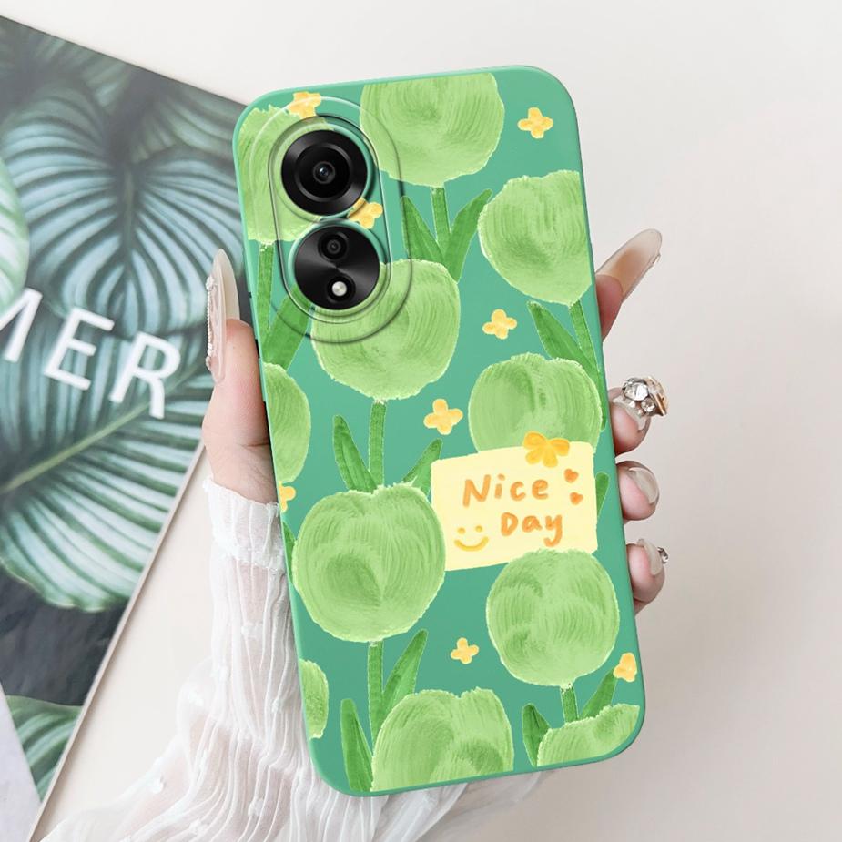 For Oppo A78 4G Case CPH2565 New Fashion Candy Painted Back Cover Shockproof Phone Case For Oppo A78 A 78 OppoA78 4G Soft Fundas