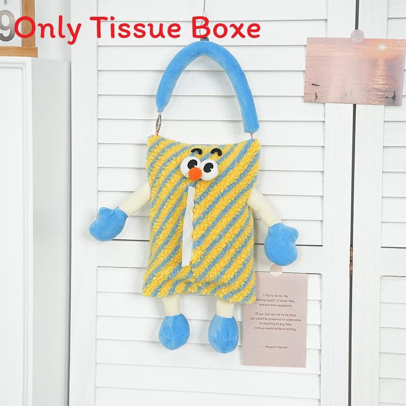 Cute Girl Heart Cartoon Tissue Holder With Polyester Fabric And Patterned Design For Home Decor