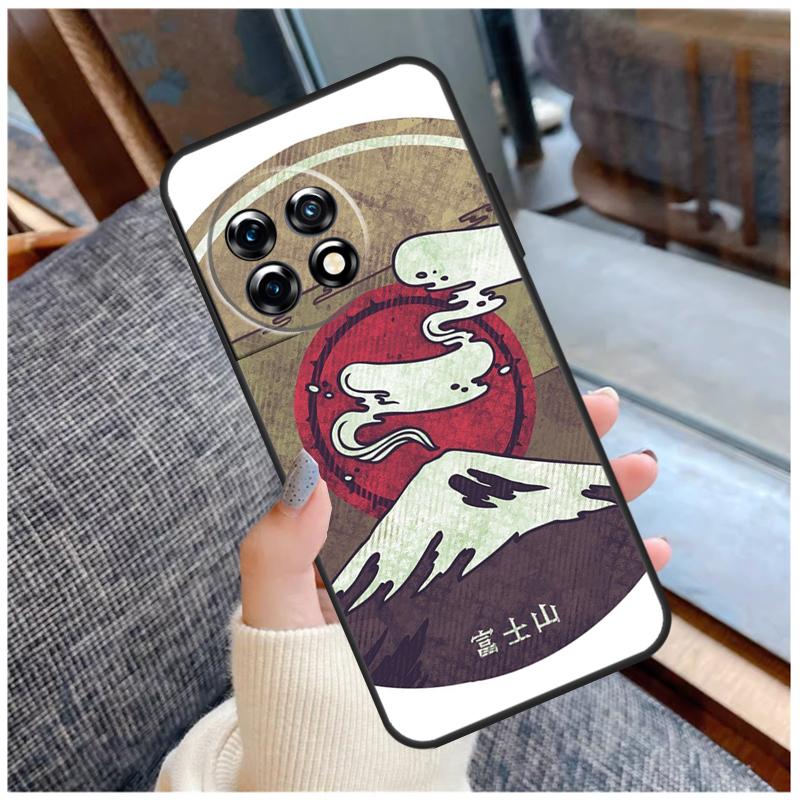 Japanese art Mount Fuji Case For OnePlus 15 13 12 11 10 9 Pro 13R 13T 12R 10T 8T Nord CE 5 2 3 4 Lite N20 N30 Coque