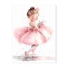 Pink Ballerina Girl Unicorn Butterfly Poster Kids Room Decorative Canvas Posters Nursery Wall Art Poster Baby Bedroom Decor