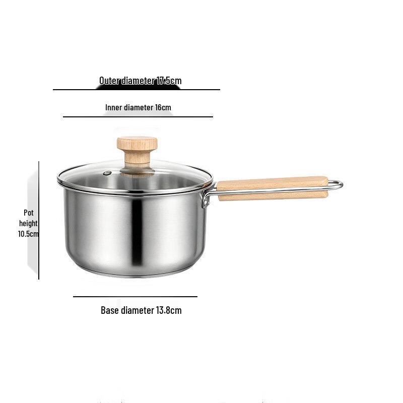

Bald 16cm 304 Stainless Steel Baby Food Pot with Lid