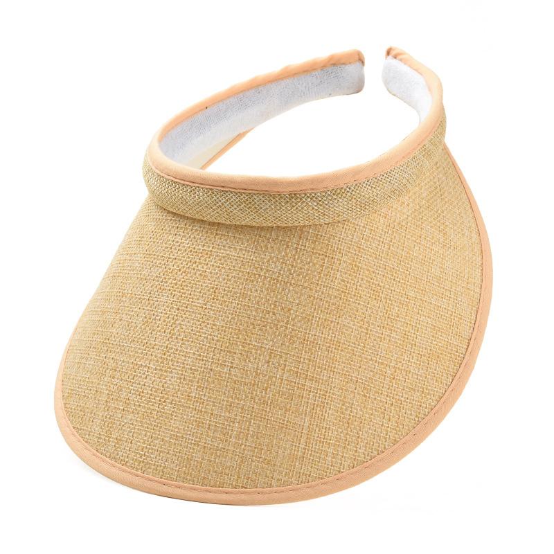 Fashion Summer Empty Top Sun Hat Women's Casual Adjustable Sun Visor Caps Girls Boy Outdoor Sea Beach Trip Cap Casquette