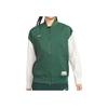 Nike Logo Print Color Block Double Zip Design Woven Loose Jacket Women Jackets Green FQ0703-323