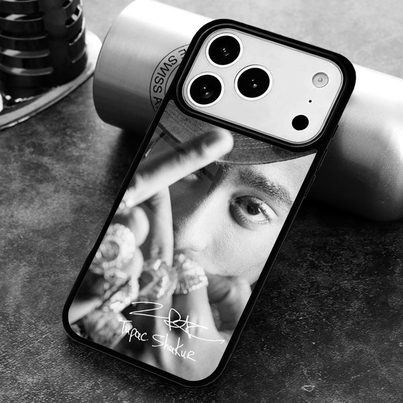 2Pac Tupac Shakur podepsaný Rap Rapper Pouzdro na telefon Pro iPhone 17 16 15 14 13 12 11 Pro Max Plus 17Air Měkké silikonové pouzdro