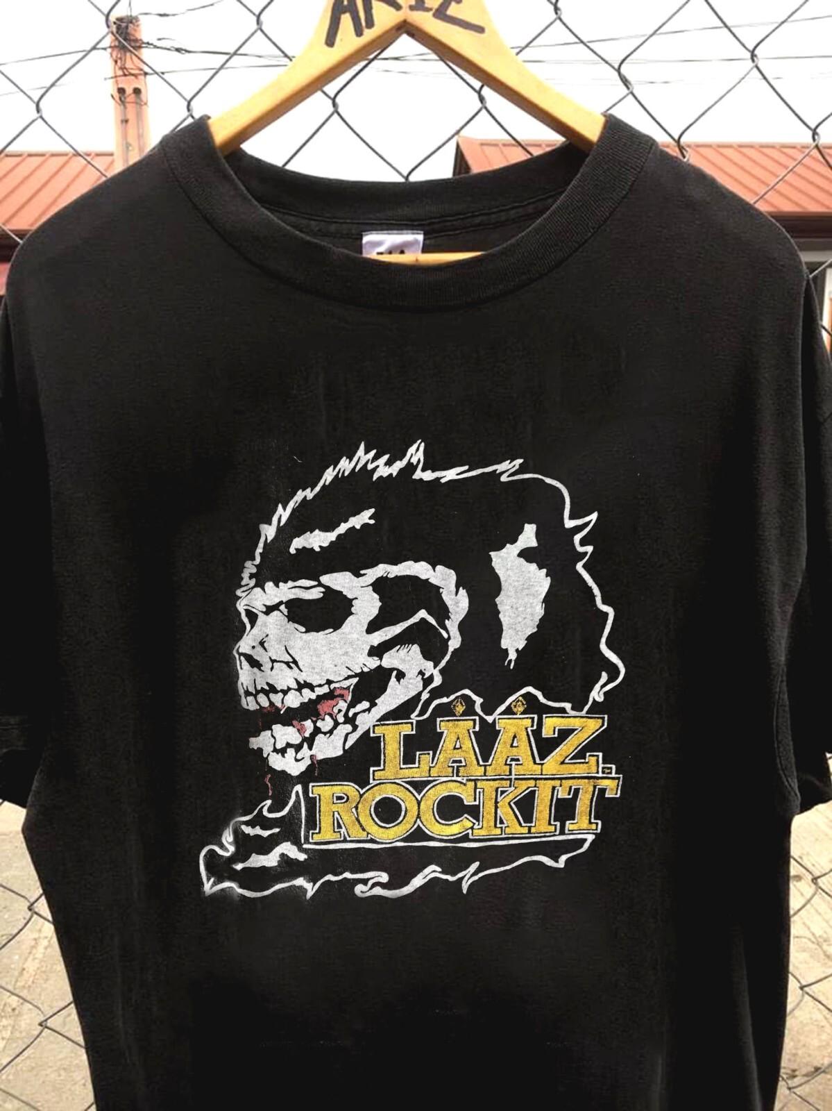 Remake Laaz Rockit - Tour 86 T-shirt, new black shirt, classic unisex Unisex T-Shirt XXXXL