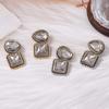 Luxury Rhinestone Square Pendant Earrings for Women Vintage Metal Irregular Geometric Statement Earrings Jewelry 2026 New
