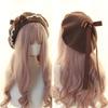 Fashion Lolita Japanese Style Beret Hat Sweet Woolen Bow Beret Warm Handmade Winter Berets Hat Women Girls