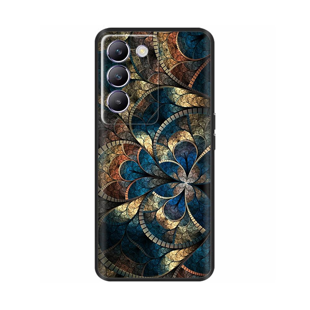 For Vivo V30 V40 SE Phone Case Shockproof Silicone Soft Bumper Cases For Vivo V40 SE V30 SE Luxury Painted Protection Back Cover
