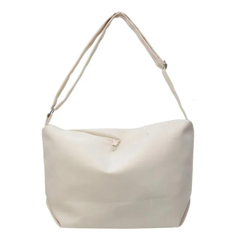 

Нейлоновая однотонная популярная модная сумка через плечо большой вместимости мягкая простая универсальная сумка