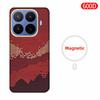 Per Xiaomi 17 T Pro/Xiaomi 17 T Custodia Tessuto Fibra Aramidica Kevlar Carbonio 600D 1500D Cover Rigida Sottile Magnetica Nera Sottile Leggera Rossa