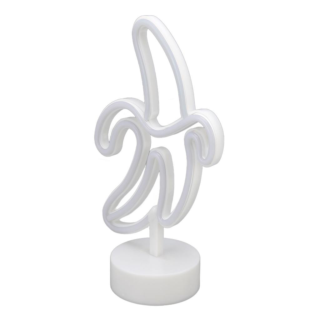 Banana Neon Sign Battery USB Powered LED Banana Neon Night Lights Decoration for Balcony Birthday