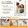 2-piece Magnetic Car Sun Visor Photo Clip - Transparent Acrylic Display, Car Sun Visor, Easy To Install Vehicle Accessories