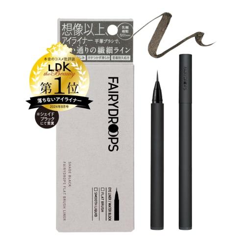 Fairydrops Flat Brush Liner Popular Liquid Eyeliner Eyeliner No Falling No Smudge Skillless Liquid Ranking Black Black Fairydrops Eyeliner  Shade Blac