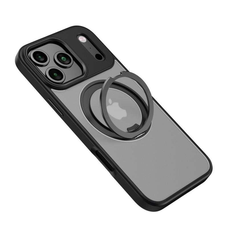 360 Rotating Magnetic Phone Case With Built-in Stand IPhone 17 Pro Max 16-Point Shockproof TPU Cover