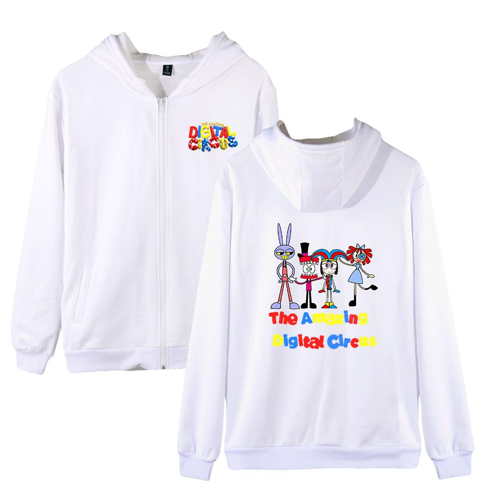Autumn/Winter Zipper Cardigan Men Women's Casual Sweatshirt The Amazing Digital Circus Anime Printed Hoodie Fashion Hip Hop Street Apparel